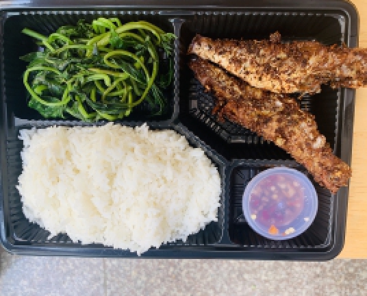 Cá hường chiên sả