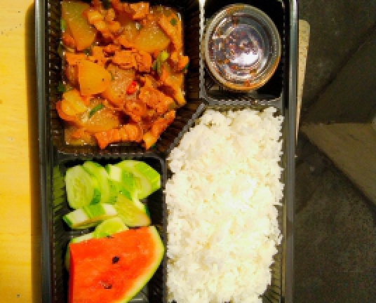 Thịt rim cải trắng